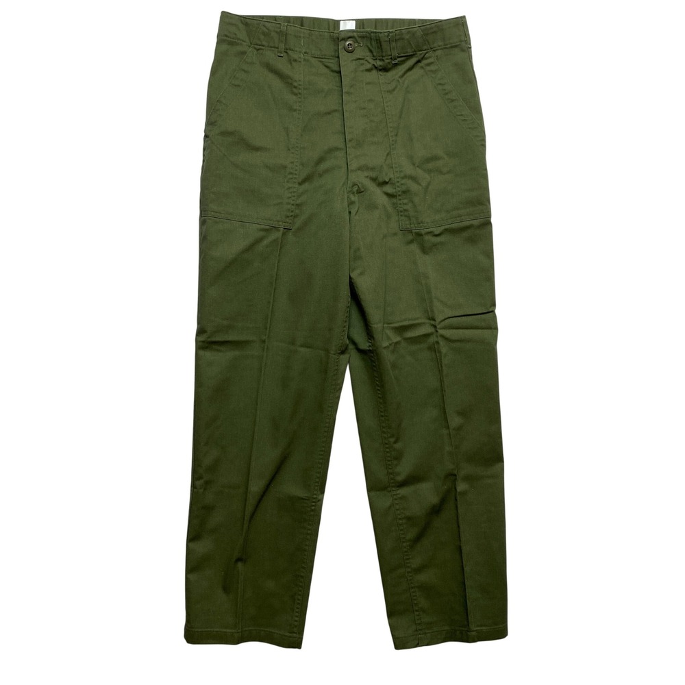 US Military Fatigue Pants Mens 34x29 Green OG-507 Utility Trousers Johnson Tape